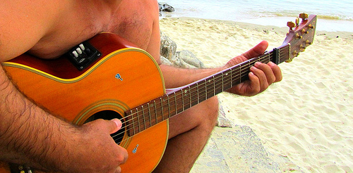 Guitarring the Playa by JoseAngelGarciaLanda